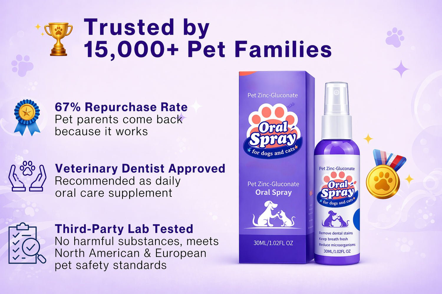 Pet families oral care
